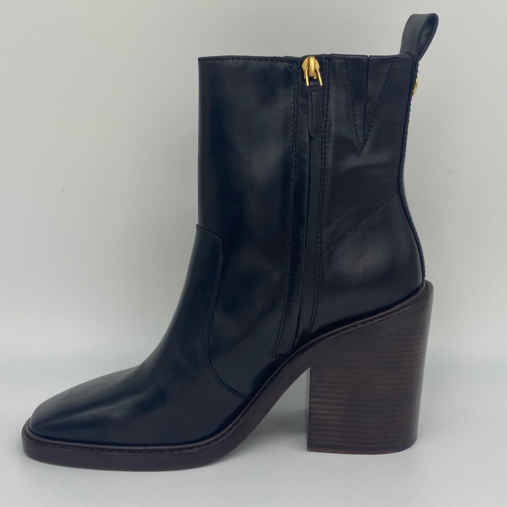 Tory Burch Heeled Ankle Boot in Perfect Black NWOT - Picture 6 of 14